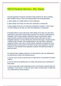 HESI Patient Review Mr&period; Stone