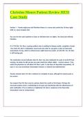 Christine Moore Patient Review HESI complete Case Study 