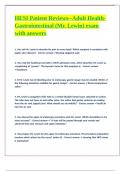 HESI Patient Reviews Adult Health-Gastrointestinal &lpar;Mr&period; Lewin&rpar; exam with answers 