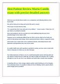 Hesi Patient Review Maria Camilo exam with precise detailed answers