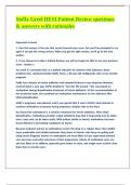 Steffy Greel HESI Patient Review questions & answers with rationales