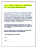 HESI Patient Reviews Mrs&period; Basile exam with complete accurate answers 
