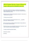 HESI Patient Review Susan Wilson &lpar;2&rpar; exam with precise detailed answers 