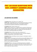 PNU 128 EXAM QUESTIONS WITH 100&percnt; CORRECT ANSWERS &lpar;PASS GUARANTEE&rpar;