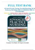 &colon; Advanced Practice Nursing&colon; Essential Knowledge for the Profession &ndash; 5th Edition &lpar;DeNisco&rpar; &ndash; Verified Complete Test Bank &lpar;Chapters 1&ndash;8&comma; MCQs with Answers