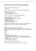 PSIO 305 EXAM 1 QUESTIONS AND ANSWERS