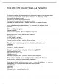 PSIO 305 EXAM 2 QUESTIONS AND ANSWERS