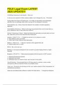 FDLE Legal Exam LATEST 2025 UPDATE&excl;&excl;&excl; A&plus;