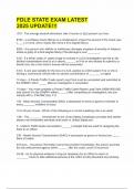 FDLE STATE EXAM LATEST 2025 UPDATE&excl;&excl;