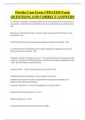 Florida Cam Exam UPDATED Exam  QUESTIONS AND CORRECT ANSWERS 