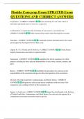 Florida Cam prep Exam UPDATED Exam  QUESTIONS AND CORRECT ANSWERS 
