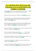 FL CAM PRACTICE TEST Exam with  UPDATED ACTUAL QUESTIONS AND  CORRECT ANSWERS 
