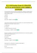 FL CAM Practice Exam &num;1 UPDATED  ACTUAL QUESTIONS AND CORRECT  ANSWERS 