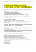 CAMS - CHAPTER 4 PRACTICE QUESTIONS &ndash; REVIEW CORRECT 100&percnt;