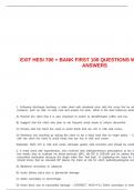 EXIT HESI 700 &plus; BANK FIRST 100 QUESTIONS WITH CORRECT ANSWERS