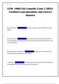 ECOL 1000 UGA Connelly Exam 3 2025&semi; Certified Exam Questions And Correct Answers