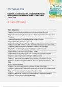 Essentials of Nursing Research &ndash; 9th Edition by Denise F&period; Polit & Cheryl Tatano Beck &ndash; Complete Test Bank &lpar;Chapters 1&ndash;18&rpar;