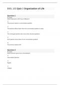 BIOL 102 Quiz 2 Organization of Life with Answers Spring 2024&sol;25 LUOA