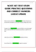 NCATT AET TEST STUDY GUIDE PRACTICE QUESTIONS AND CORRECT ANSWERS LATEST UPDATE