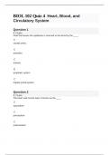 BIOL 102 Quiz 4 Heart&comma; Blood&comma; and Circulatory System Spring 2024&sol;25 LUOA