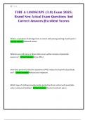 TURF & LANDSCAPE &lpar;3&period;0&rpar; Exam 2025&semi; Brand New Actual Exam Questions And Correct Answers &vert;Excellent Scores