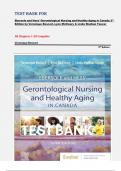 Ebersole and Hess' Gerontological Nursing and Healthy Aging in Canada &ndash; 3rd Edition by Veronique Boscart&comma; Lynn McCleary & Linda Sheiban Taucar &ndash; Complete Test Bank &lpar;Chapters 1&ndash;28&rpar;