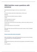 ISSA Nutrition exam questions with solutions&period;