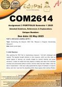 COM2614 Assignment 3 PORTFOLIO &lpar;COMPLETE ANSWERS&rpar; Semester 1 2025 - DUE 22 May 2025