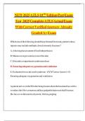 NEW 2025 ATLS 10TH Edition Post Exam Test  2025 Complete ATLS Actual Exam With Correct Verified Answers  Already Graded A&plus; Exam