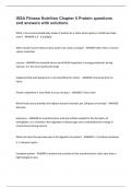 ISSA Fitness Nutrition Chapter 5 Protein questions and answers with solutions&period;