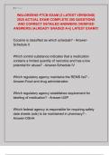 WALGREENS PTCB EXAM &lpar;2 LATEST VERSIONS&rpar;  2025 ACTUAL EXAM COMPLETE 200 QUESTIONS  AND CORRECT DETAILED ANSWERS &lpar;VERIFIED  ANSWERS&rpar; &vert;ALREADY GRADED A&plus;&vert;&vert; LATEST EXAM&excl;&excl;&excl;