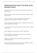 ISSA Nutritionist week 6 The Role of the Nutrition Coach