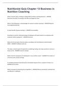 Nutritionist Quiz Chapter 13 Business in Nutrition Coaching
