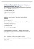 SOCRA Certification EXAM &period; Questions with correct and verified Answers&period; GRADED A&plus;&period;