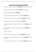 NACOR EXAM QUESTIONS AND ANSWERS
