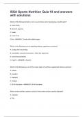 ISSA Sports Nutrition Quiz 10 and answers with solutions&period;
