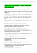 Wildlife Management Exam Questions and Answers