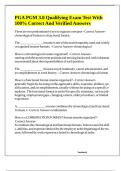 PGA PGM 3&period;0 Qualifying Exam Test With 100&percnt; Correct And Verified Answers