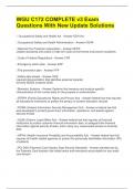 WGU C172 COMPLETE v3 Exam Questions With New Update Solutions