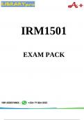 IRM1501 EXAM PACK 2025 | UNISA Past Papers, Questions & Answers