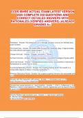 CCDS IBHRE ACTUAL EXAM LATEST VERSION 2025 COMPLETE 250 QUESTIONS AND CORRECT DETAILED ANSWERS WITH RATIONALES &lpar;VERIFIED ANSWERS&rpar; &vert;ALREADY GRADED A&plus;&period;