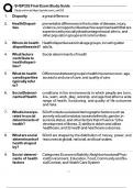 SHSP202 FINAL EXAM STUDY GUIDE