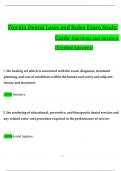 Florida Dental Laws and Rules Exam Study Guide Questions and Answers &lpar;Verified Answers&rpar;
