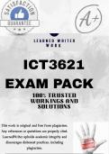 ICT3621 EXAM PACK 2025 &lbrace;DETAILED QUESTIONS AND ANSWERS &rcub;