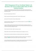 HESI Management Of Care Test Bank Module 1-10 Questions And Answers With Verified Study Set 2025 Updated Solutions