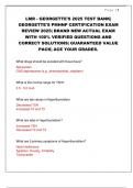 LMR - GEORGETTE'S 2025 TEST BANK&vert; GEORGETTE'S PMHNP CERTIFICATION EXAM REVIEW 2025&vert; BRAND NEW ACTUAL EXAM WITH 100&percnt; VERIFIED QUESTIONS AND CORRECT SOLUTIONS&vert; GUARANTEED VALUE PACK&vert; ACE YOUR GRADES&period;