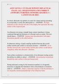 ASNT LEVEL 1 UT EXAM NEWEST 2025 ACTUAL  EXAM &vert; ALL 150 QUESTIONS AND CORRECT  ANSWERS &lpar;VERIFIED ANSWERS&rpar; GRADED A&plus; &vert;  LATEST EXAM 2025 &vert; 