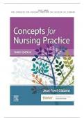 Test Bank for Concepts for Nursing Practice 3rd Edition By Jean Giddens