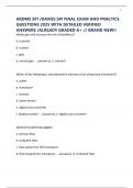 ARDMS SPI &sol;DAVIES SPI FINAL EXAM AND PRACTICE QUESTIONS 2025 WITH DETAILED VERIFIED ANSWERS &sol;ALREADY GRADED A&plus; &sol;&sol; BRAND NEW&excl;&excl;