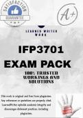 IFP3701  EXAM PACK 2025 &lbrace;DETAILED QUESTIONS AND ANSWERS&rcub;